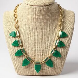Stella & Dot Green w/ Envy Eye Candy Necklace